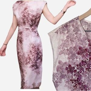 J. CREW COLLECTION | Silk Gazar Dress | A-Line | Misty Hydrangea | Purple | 6